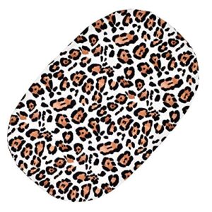 Little Jump Baby Lounger Cover for Newborn, Cotton Lounger Pillow Case for Babies, Snug Fitted Removable Slipcover, Babynest Cover for Boys & Girls (Leopard Print)