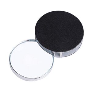 Portable Magnifier Foldable Round 20X Magnifying Glass with Metal Protective Case,Pocket Handheld Magnifier Loupe Lens for Reading Inspection Science Diamonds