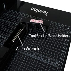 TEXALAN Heavy Duty Guillotine Paper Cutter Black 400 Sheets Stack Paper Trimmer (A4-12'' PAPER CUTTER)