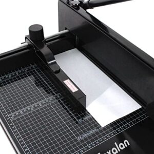 TEXALAN Heavy Duty Guillotine Paper Cutter Black 400 Sheets Stack Paper Trimmer (A4-12'' PAPER CUTTER)