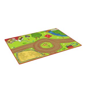 schleich farm world playmat for farm animal toys, gift for boys and girls ages 3 and above