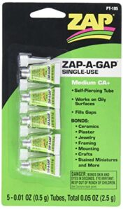 pacer technology (zap) single use mini tube adhesives (5 piece)