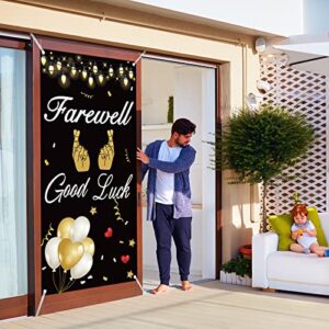 Labakita Farewell Good Luck Door Banner, Farewell Party Decorations, Going Away Party / Retirement / Graduation / Moving / Job Changing Party Decorations, Black