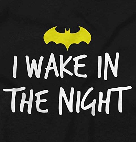 Brisco Brands I Wake in the Night Superhero Bat Baby Romper Boys or Girls