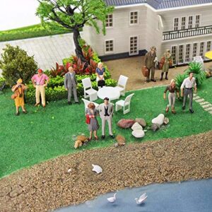 P4310 30 PCs O Gauge Figures All Standing 1:43 O Scale Model Trains Passengers 30 Different Poses People Model Railway for Miniature Scenes