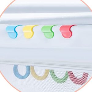 4 Pieces Baby Crib Pull Ring Baby Stand Up Walker Tool Ring Baby Bed Stand Up Rings Walking Assistant Toddler Activity Kids Walking Training Tool