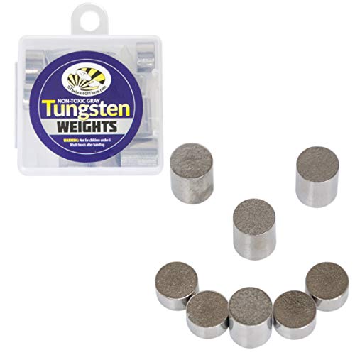 Tungsten Incremental Weights, 3 oz. Tungsten Rods Total, Multiple Cylinder Sizes to Optimize Your Pinewood Car for Speed in Your Derby