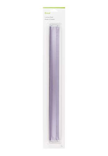 Cricut Metal Ruler - Safety Cutting Ruler for Use with Rotary Cutters, Cricut TrueControl knife, Xacto knife - Great For Quilting, Scrapbooking, Crafting and Paper Cutting - 18", [Lilac]