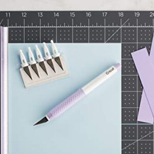 Cricut Metal Ruler - Safety Cutting Ruler for Use with Rotary Cutters, Cricut TrueControl knife, Xacto knife - Great For Quilting, Scrapbooking, Crafting and Paper Cutting - 18", [Lilac]