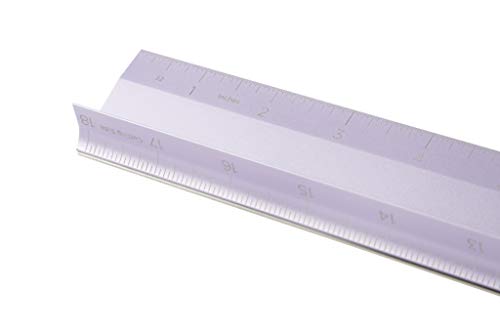 Cricut Metal Ruler - Safety Cutting Ruler for Use with Rotary Cutters, Cricut TrueControl knife, Xacto knife - Great For Quilting, Scrapbooking, Crafting and Paper Cutting - 18", [Lilac]