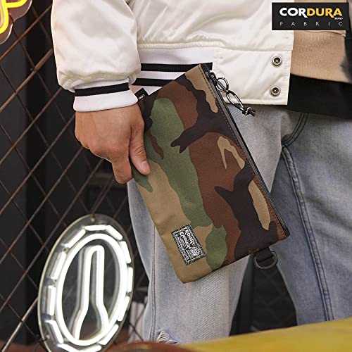 Rough Enough Aesthetic Pencil Case Organizer for Adult with Zipper Cordura Camo