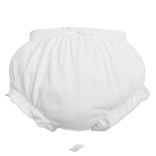 Newborn Toddler Baby Girls Underwear 4 Pack, Soft Briefs-Adorable Bloomers Panties Shorts for Baby Girls Washable Reusable Diaper Cover