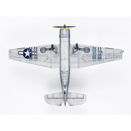 Academy TBM-3" USS Bunker Hill Airplane Model Building Kit, Navy