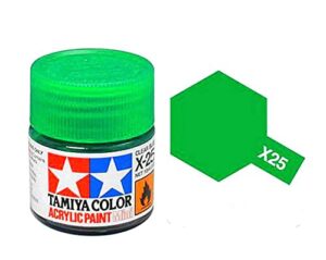 tamx25 81525 acrylic mini x25 clear green 1/3 oz