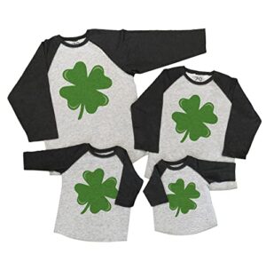 7 ate 9 apparel st. patrick’s day shirts – clover grey shirt 5t