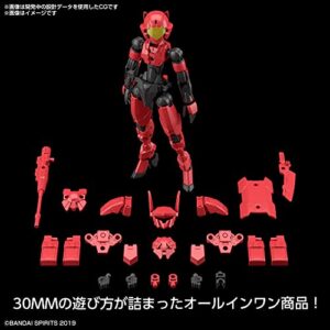 BANDAI SPIRITS 1.2 inches (30 mm) EXM-E7c Spinnatia (Command), 1/144 Scale, Color-Coded Plastic Model