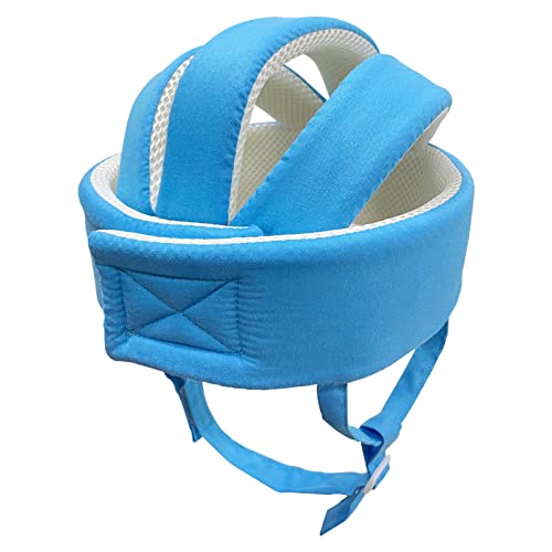 Ocanoiy Baby Safety Helmet Toddler Children Headguard Infant Head Cushion Protective Harnesses Cap Soft Adjustable Kid Safety Hat Head Protector (Blue)