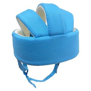 Ocanoiy Baby Safety Helmet Toddler Children Headguard Infant Head Cushion Protective Harnesses Cap Soft Adjustable Kid Safety Hat Head Protector (Blue)