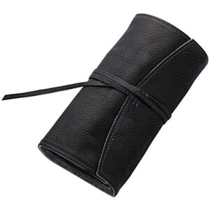 zipper roll type pen case pensemble black psrf5-01-b
