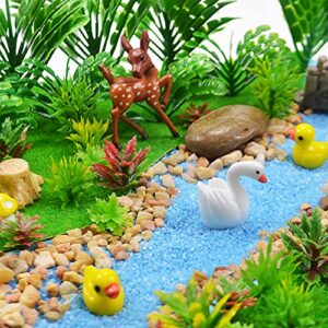 110pcs Model Plants Miniature Toy Trees Train Scenery Fairy Garden Trees Diorama Trees Model Scenery Railway Park Garden Scene Architecture Wargame Trees Model