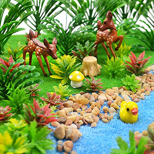 110pcs Model Plants Miniature Toy Trees Train Scenery Fairy Garden Trees Diorama Trees Model Scenery Railway Park Garden Scene Architecture Wargame Trees Model