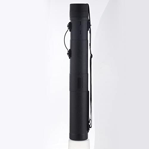 AMLESO Drawing Tube Blueprint Case Telescoping Large Black Expands to 53 Inches Poster Tube with Strap