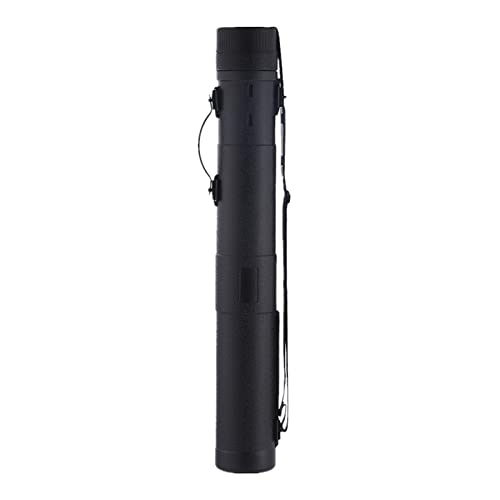 AMLESO Drawing Tube Blueprint Case Telescoping Large Black Expands to 53 Inches Poster Tube with Strap