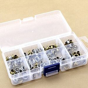 8 Grid Portable Clear Hard Plastic with Removable Dividers Art Craft Storage Container Jewelry Ring Earring Beads Sewing Pills Accessories Storage Organizer Box Case