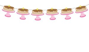 crafty cue 4.6″ tall stack of pancakes garland, pancake banner, pancake birthday banner, pancake party, pancake decorations
