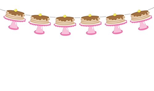 Crafty Cue 4.6" Tall Stack of Pancakes Garland, Pancake Banner, Pancake Birthday Banner, Pancake Party, Pancake Decorations