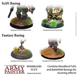 The Army Painter - Battlefield Tufts - Terrain Model Kit for Miniature Bases and Dioramas - Woodland Tuft - 77 Pcs 3, Sizes