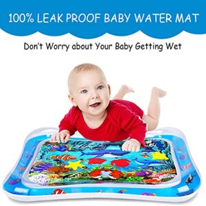 Marysay Tummy Time Water Mat Infant Toys 3 6 9 Months Baby Inflatable Play Activity Center for Newborn Boys Girls