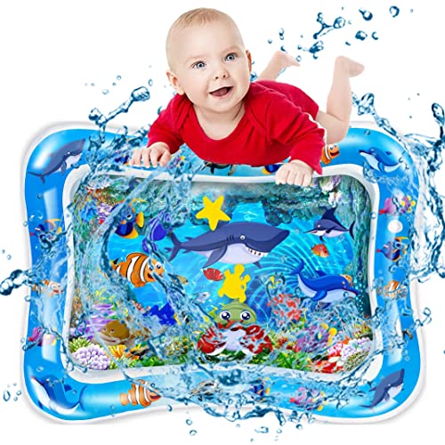 Marysay Tummy Time Water Mat Infant Toys 3 6 9 Months Baby Inflatable Play Activity Center for Newborn Boys Girls