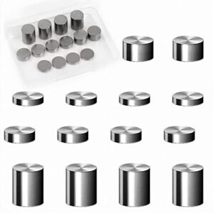 3.25 oz cylindrical tungsten weight for derby pine race wood car, 14 pieces multiple size incremental weight to optimize your car speed