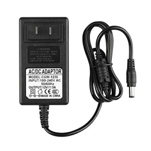 charger for 4moms mamaroo 2/4, 12v 3a ac adapter power cord for 2015 mamaroo infant seat bouncer, rockaroo swing, oh-1048b1203000u replacement