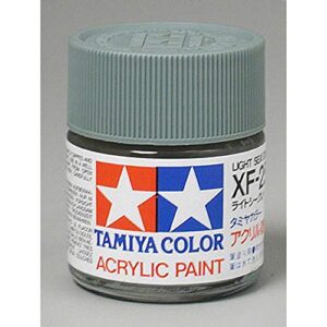 tamiya america, inc acrylic xf25 flat, light sea gray, tam81325