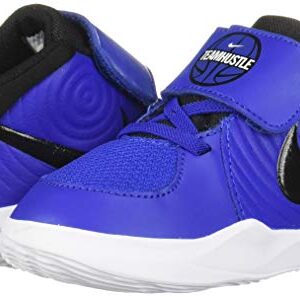 Nike Baby Team Hustle D 9 (TD) Sneaker, Game Royal/Black-White, 6C Regular US Toddler