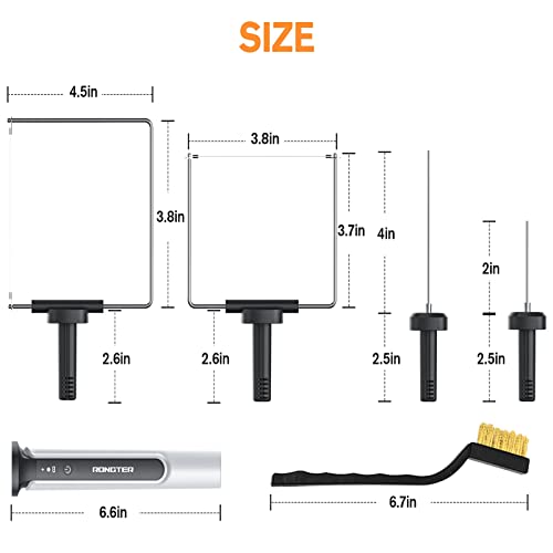 RONGTER 4 in 1 Hot Wire Electric Foam Cutter kit, Styrofoam Cutting Tool 15W/ 6V with Case, Heated Foam Carving Knife Kit