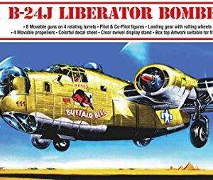 Atlantis B-24J Liberator WWII Bomber Buffalo Bill Plastic Model Kit 1/92 Scale