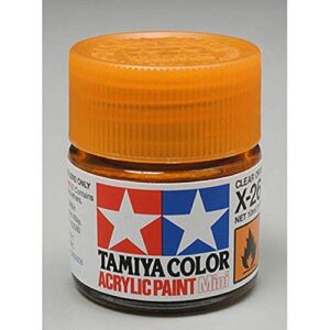 tamx26 81526 acrylic mini x26 clear orange 1/3 oz