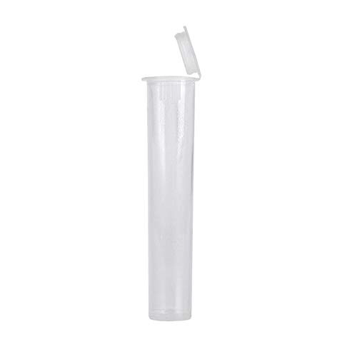 72mm Child Resistant Pop Top Cartridge Tubes Clear 1mL 0.5mL (1000 Pack)