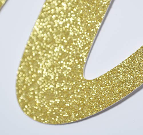 Bach & Boozy Palm Leaf Glitter Gold Banner, Bachelorette Party Banner, Bachelorette Decorations (Gold)