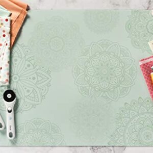 Cricut Self Healing Cutting Mat - Cricut Mat for use with Cricut TrueControl Knife, Rotary Cutter, Craft Knife, Xacto Knife - 18" x 24", Decorative, 2X Healing, Extra-Thick Cricut Cutting Mat, Mint