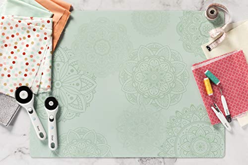 Cricut Self Healing Cutting Mat - Cricut Mat for use with Cricut TrueControl Knife, Rotary Cutter, Craft Knife, Xacto Knife - 18" x 24", Decorative, 2X Healing, Extra-Thick Cricut Cutting Mat, Mint