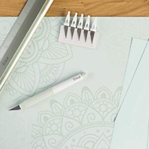 Cricut Self Healing Cutting Mat - Cricut Mat for use with Cricut TrueControl Knife, Rotary Cutter, Craft Knife, Xacto Knife - 18" x 24", Decorative, 2X Healing, Extra-Thick Cricut Cutting Mat, Mint