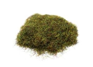 stonehaven miniatures static grass, warm green – 2mm length fibers – master quality base & scenery flock – realistic texture & detail – for 28mm scale table top war game miniatures – made in usa