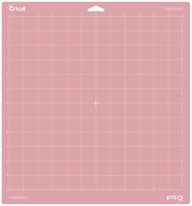cricut fabricgrip adhesive cutting mat 12″ x 12″, high density fabric craft cutting mat, made of high-quality material to withstand increased pressure. use for cricut explore/cricut maker, (2 ct)