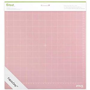 Cricut FabricGrip Adhesive Cutting Mat 12" x 12", High Density Fabric Craft Cutting Mat, Made of High-Quality Material to Withstand Increased Pressure. Use For Cricut Explore/Cricut Maker, (2 CT)