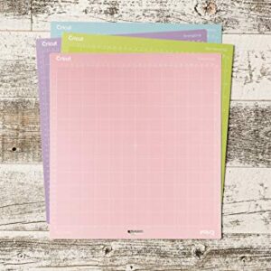 Cricut FabricGrip Adhesive Cutting Mat 12" x 12", High Density Fabric Craft Cutting Mat, Made of High-Quality Material to Withstand Increased Pressure. Use For Cricut Explore/Cricut Maker, (2 CT)