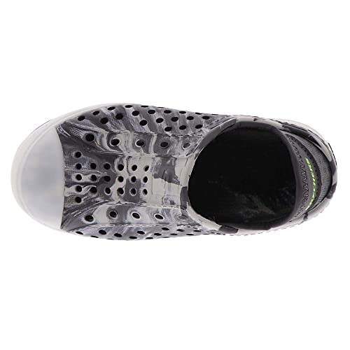 Skechers Baby Boy's Foamies Guzman Flash Marblized Slip-On 402021N (Toddler) Charcoal/Gray 9 Toddler M